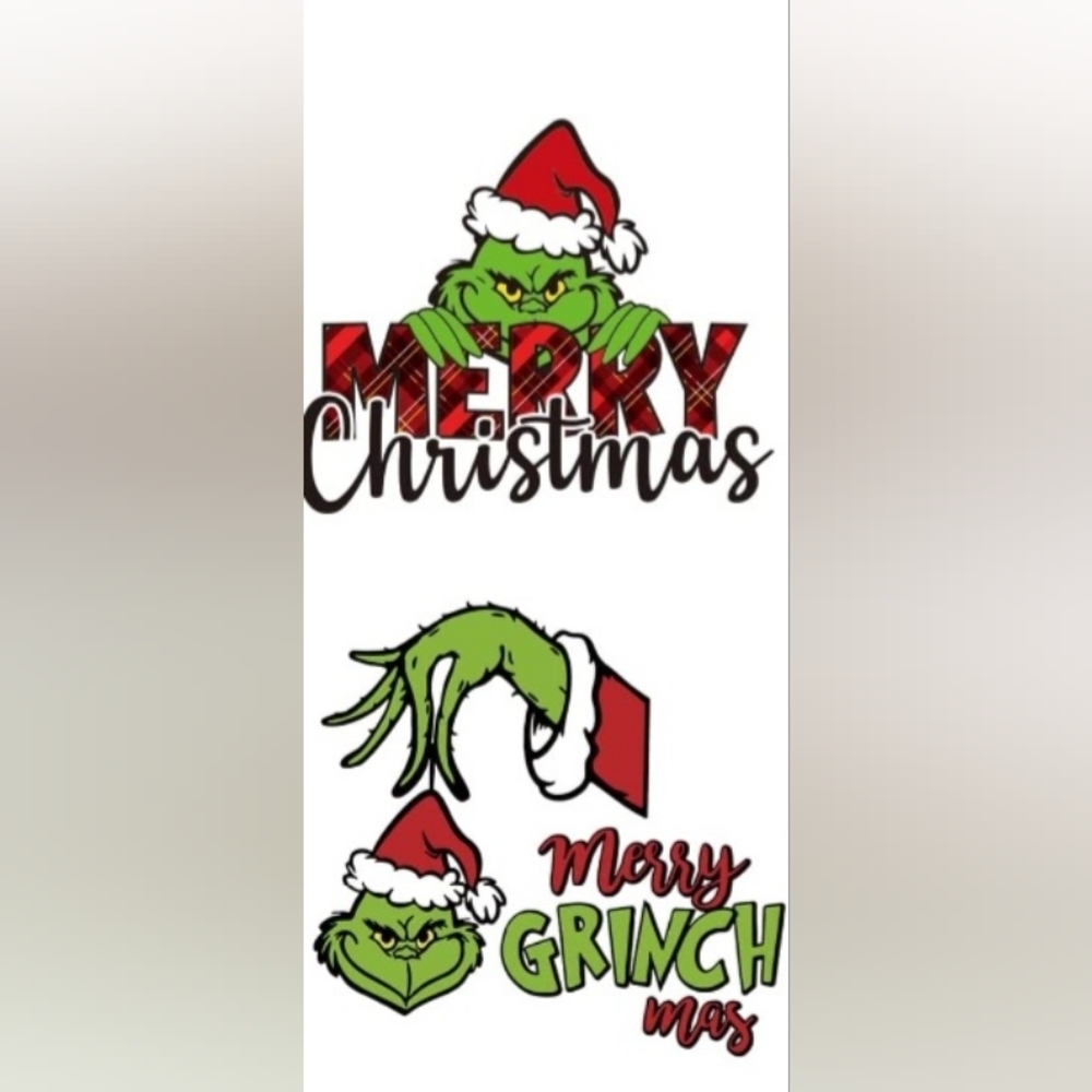 Grinch heat transfers iron on 3